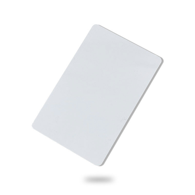 Tarjeta de plástico UHF RFID blanca imprimible térmica en blanco